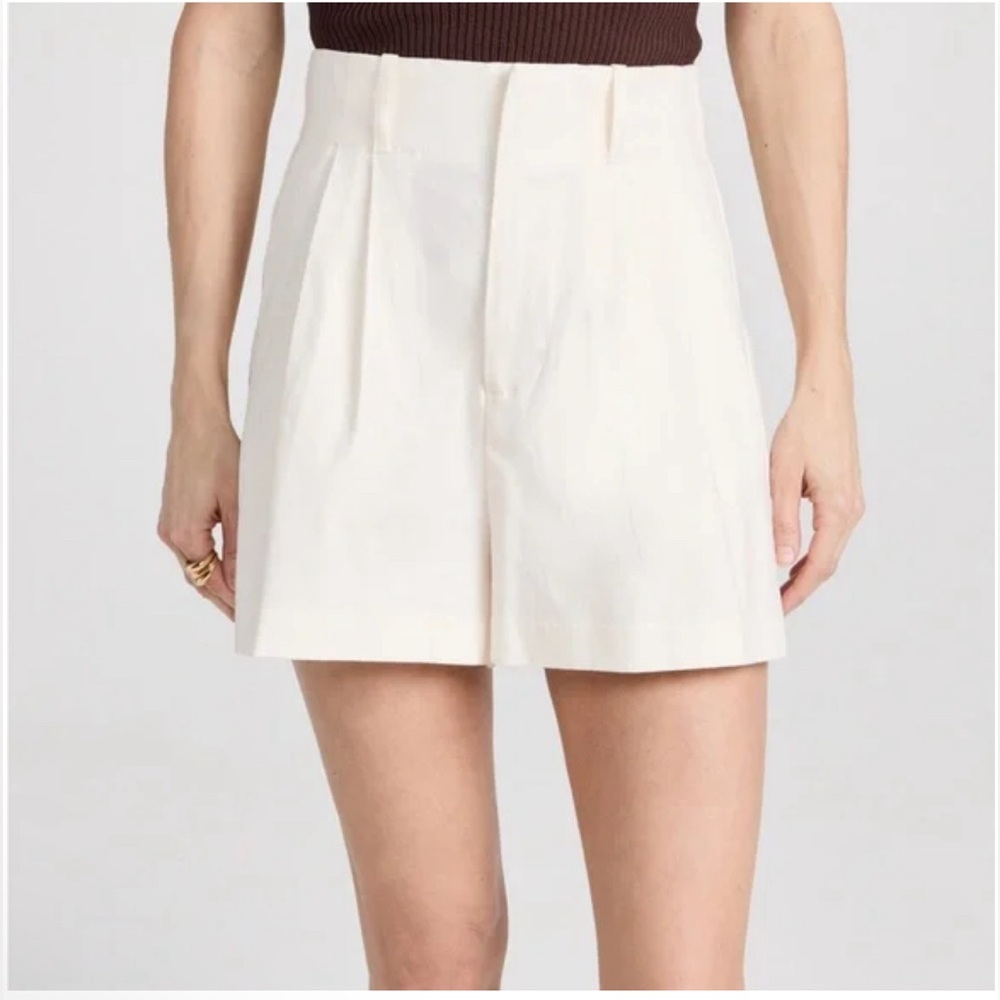 Scotch & Soda High Rise Linen Off White Shorts NWT XL